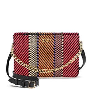 NWT VS Woven Straw Multicolor Crossbody Bag